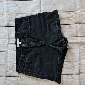 Forever 21, black denim shorts